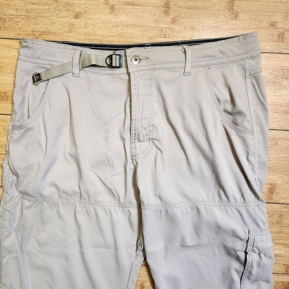 Prana Men's Convertible Cargo Breathe Khaki Pants Size XLG x 30 Length - Picture 4 of 16